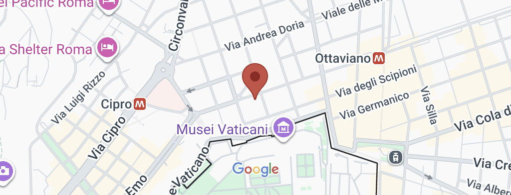 Mappa sede Roma - Via Candia 89